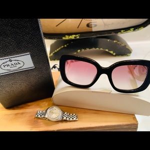 PRADA Ornate Baroque Squared PR33PSA BLACK & WHITE